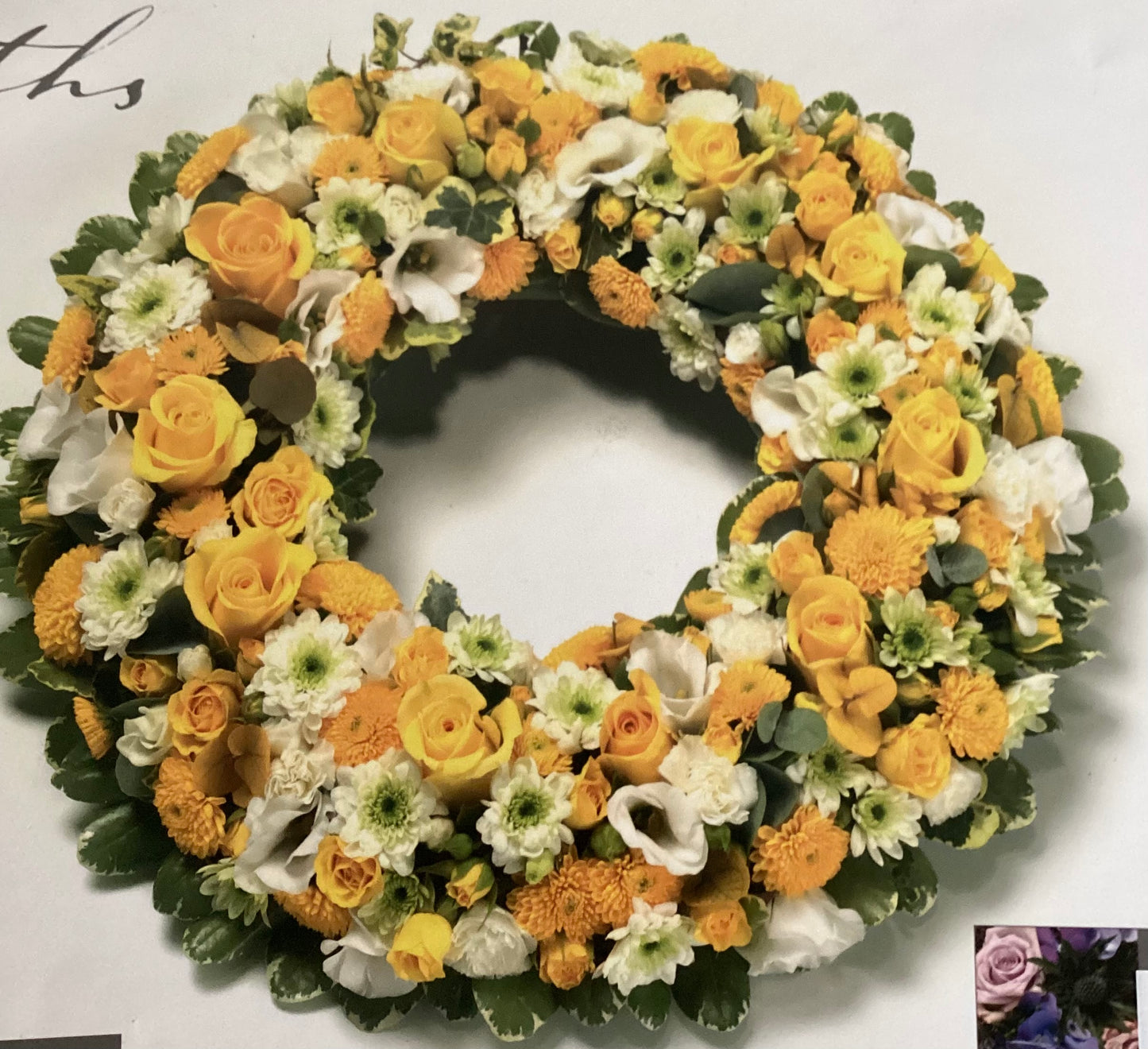 Loose Funeral Wreath 12”
