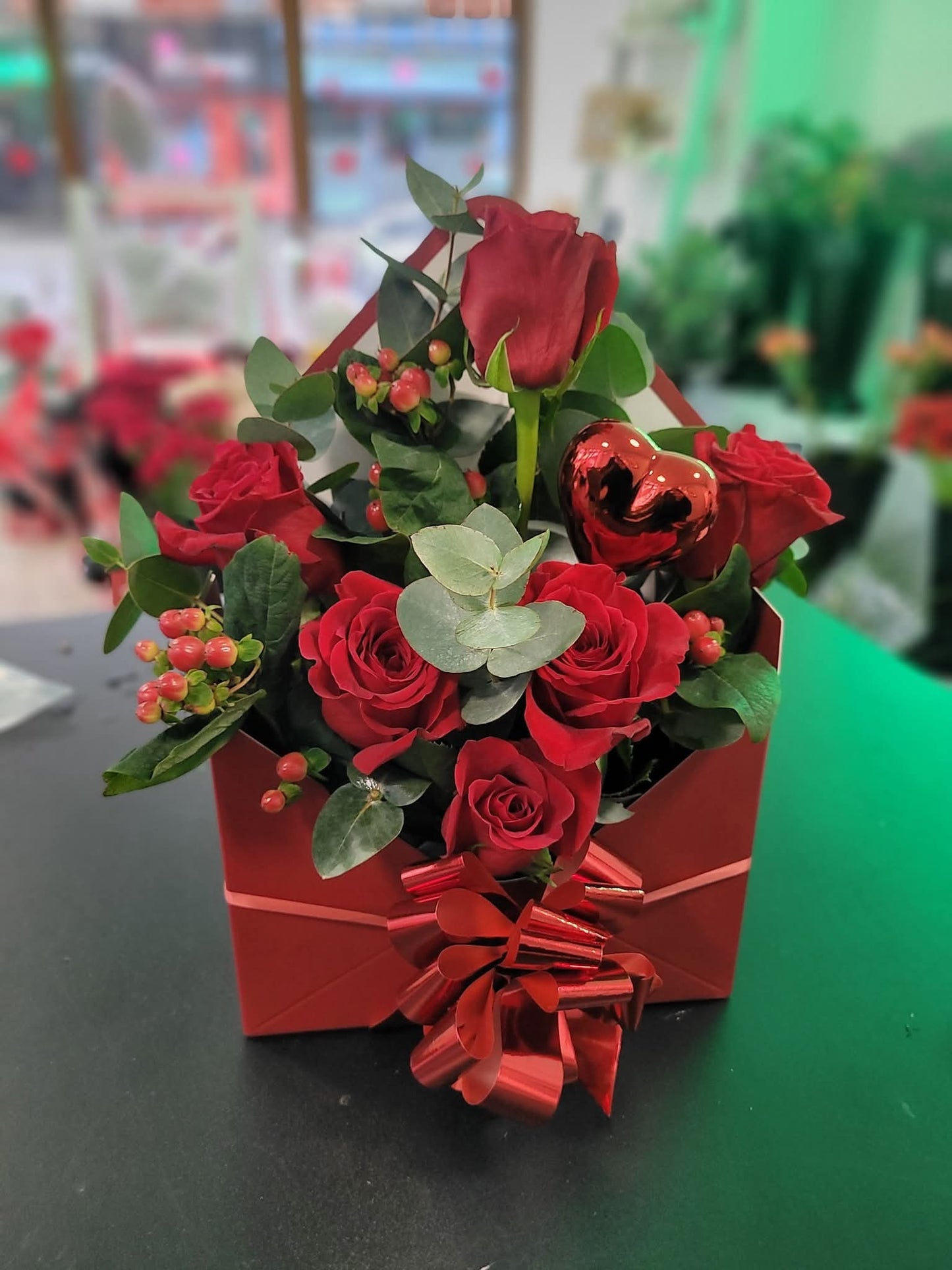 Red Rose Envelope Bouquet